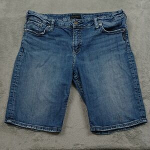 Silver‎ Jeans WOmens 32 Blue Denim Stretch Pockets Casual Modern